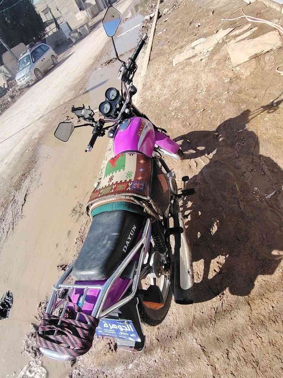 سلام عليكم  دايون عضم بنفسجي مديل 23 درجه مال جناي  مامتعوبه مكينه مامفتوحه درجه اوراق اصولي. من كلشي كامله مابيه اي نقص  هورن ليت جمجمه  اشاير  كلشي بيه شغل تشغل واطلع وين ماتريد دهن لالماني بروكفول ابو 10الف   سعر 1650 وبيه مجال بسيط ومراوس ترهم فقط بنفخ   مكاني كربلاء طوريج  رقم تلفون ***********
