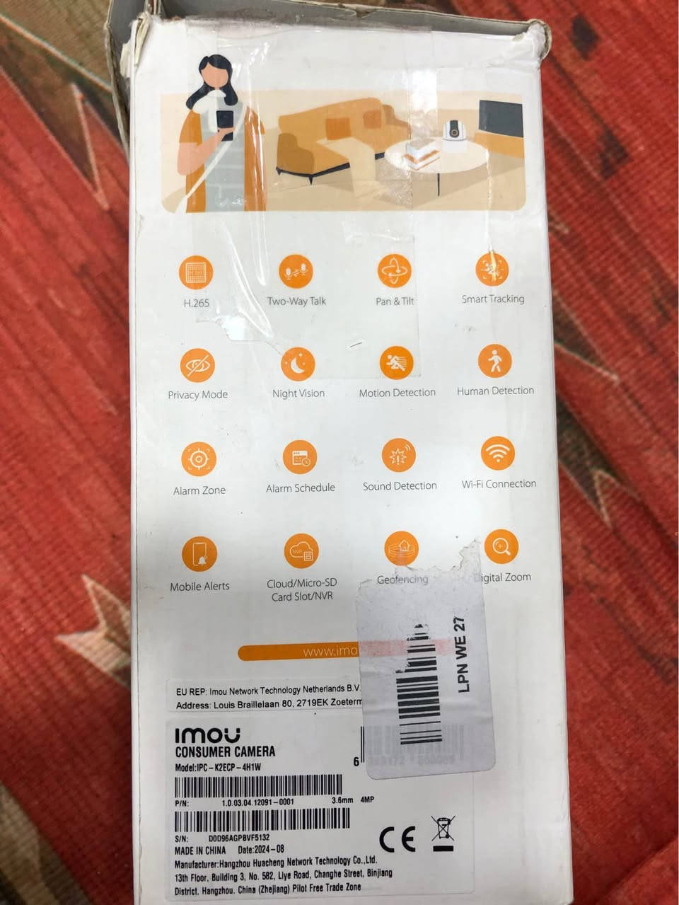 کامیرای چاودیری
 فول فوله 
16مواسفاتی هه‌یه 
حاسه‌یه
وای فای
360پله ده‌سوریت
هه‌ر شتیک بجولی رسمی ده‌کری بوت ده‌نیری 
له‌گه‌ل موبایل به ئاسانی ره‌بت ده‌بیت
سیعر 30
له هه‌ولیرم
ره‌قه‌م واتساب 
*********** أربيل, العراق
