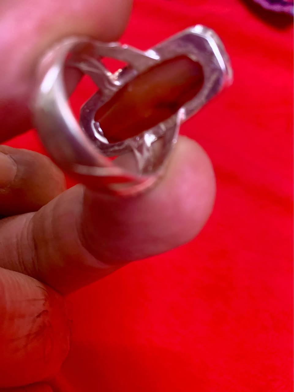 اللهم صل على محمد وآل محمد 
خاتم گصبة عقيق يماني قديم صياغة يدوية بغداد, العراق


**إذا كنت صاحب هذا الإعلان وتريد حذفه لأي سبب، رجاءا أرسل رسالة إلى الدعم الفني**