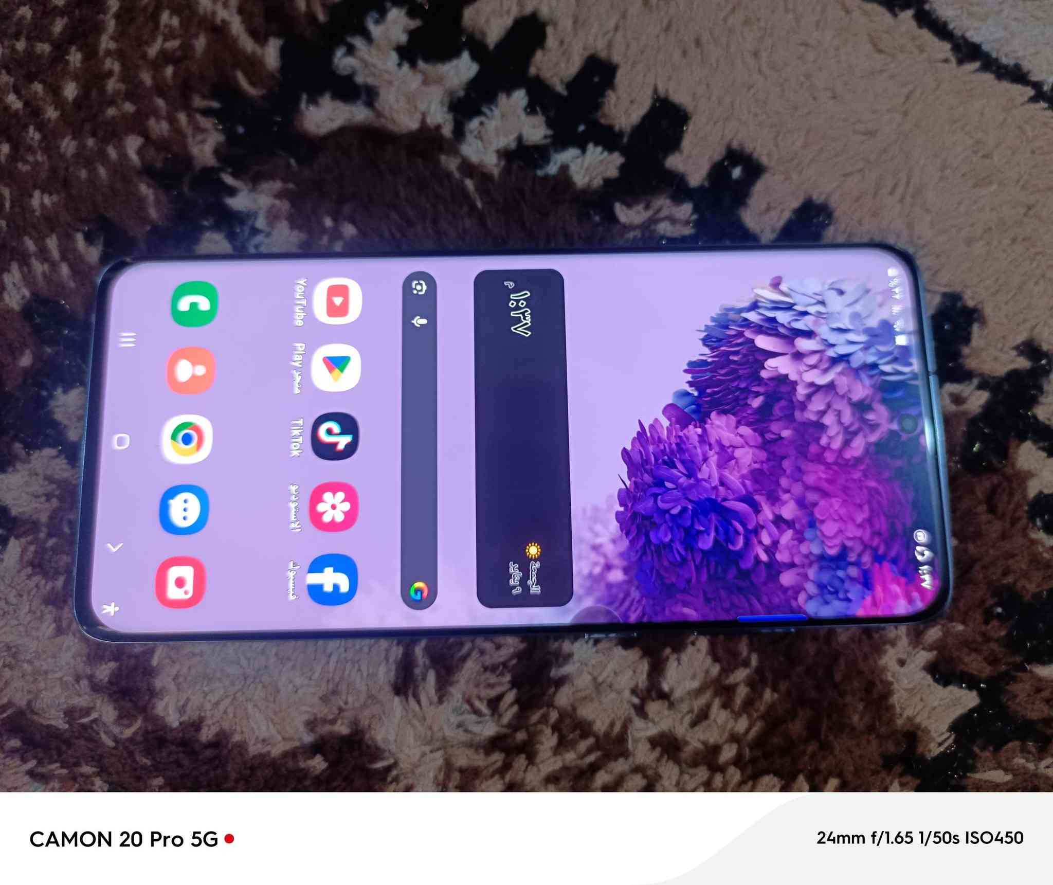 السلام عليكم سامسونج اس 20 بلص داكره 128 رام 12+8 يعني 20 ببجي 60 فريم يصور القمر نضيف بس ما بيه مكان سيمكارت أو ضهر مفطور ***********/***********
