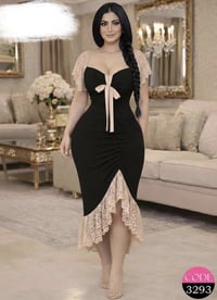 #طلالة_تجمع بين جرأة اللون الأحمر ونعومة 💃💃الدانتيل الفرنسي. فستان صُم...