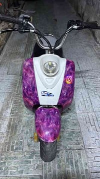 دراجه شحن جديده بيها سماعه بلوتوث بلاديه حساس بريك لد امامي دسكات خلفي...