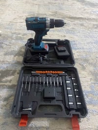 متوفر دريل شحن دبل بطاريه  مع شاحنه  مع عده درنفيس  عده برينه  عده لقم...