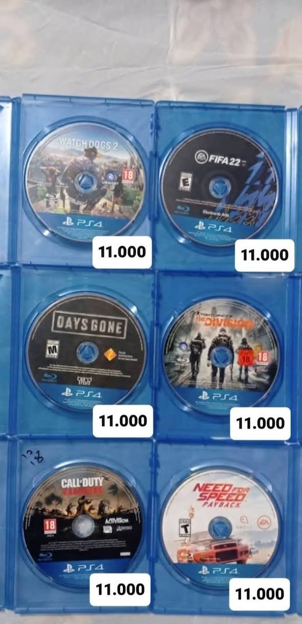 🎮 متوفر لدينا أقراص ألعاب مستخدمة 🎮
✅ نظافة ممتازة
✅ ضمان التشغيل 100%
✅ فحص القرص قبل الاستلام
✅ في حال وجود أي خلل يتم الاستبدال حسب الضمان

أسعار مناسبة ومجموعة متنوعة من الألعاب متوفرة باستمرار.

📍 للحجز والاستفسار مراسلة الصفحة 
او المراسله 
واتس اب:***********
او عبرنا بيجنا الرسمي في
 ig: dvd_wwr
