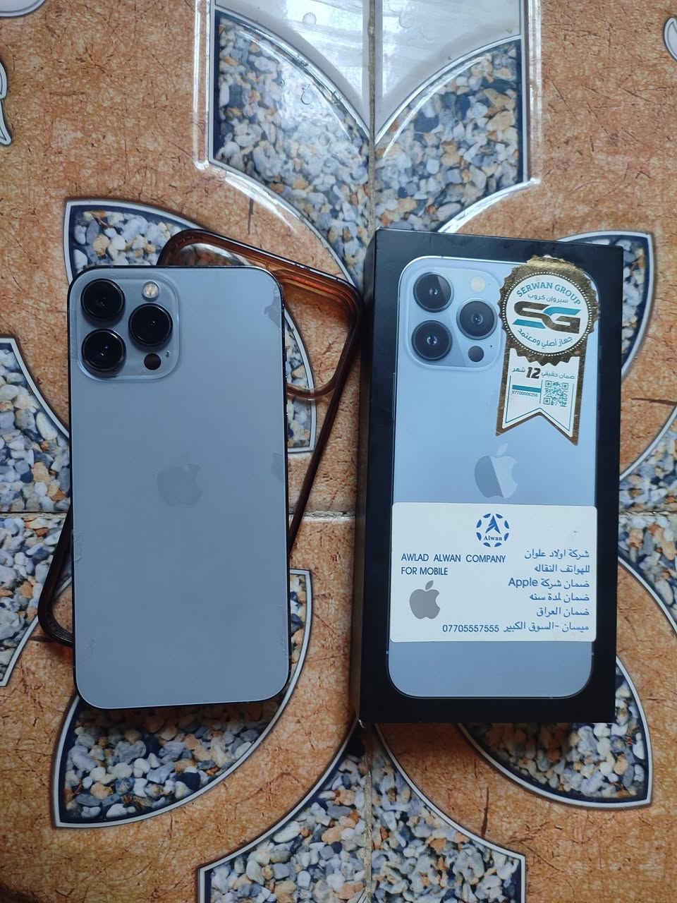سلام عليكم
ايفون 13برو ماكس شرق اوسط   البيع 

دبل شريحه

ذاكره 256

بطاريه 82بلاد 

بيه قطعه وحده تبديل بس كامره

جهاز نضيف وكامل ملحقاته

بس بيه طكه بشاشه وطالع خط ابيض  

سعر 550الف 

***********
