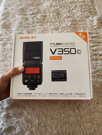 فلاش كانون • V350 • جديد ما وياه شاحن