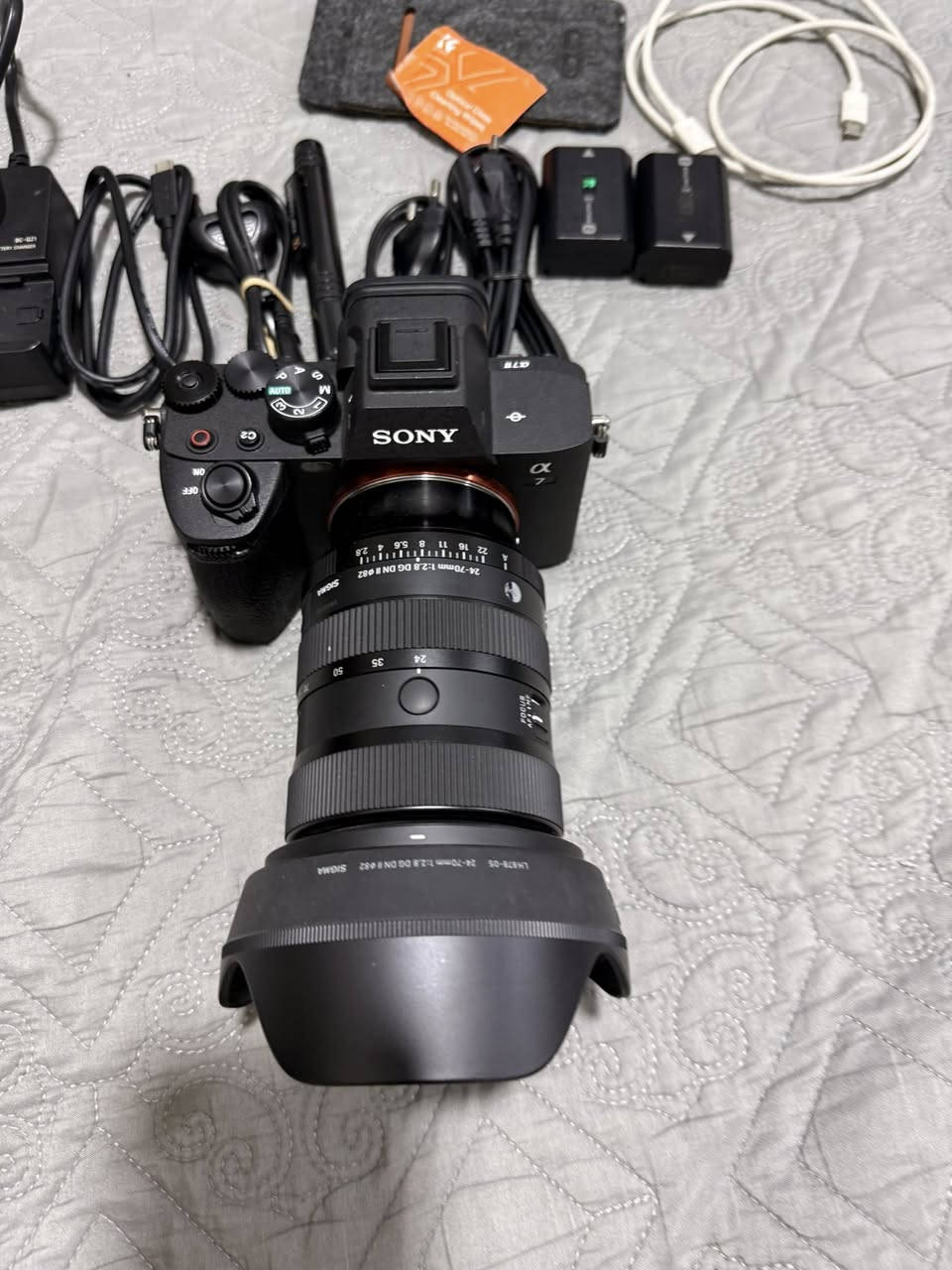 السلام عليكم  كامرة سوني a7—4فول فريم شتره واحد كي الكامره جديده مستخدمه كلش قلي وياها عدسه سكمه 70–24
ورنين وكلشي واضح كدامكم 
السعر قفل نهائي 4مليون و٣٠٠الف سعر قفل ابيعهن شلع تحياتي الكم
***********
متوفر واتساب 
مامتواجد ع الفيس
