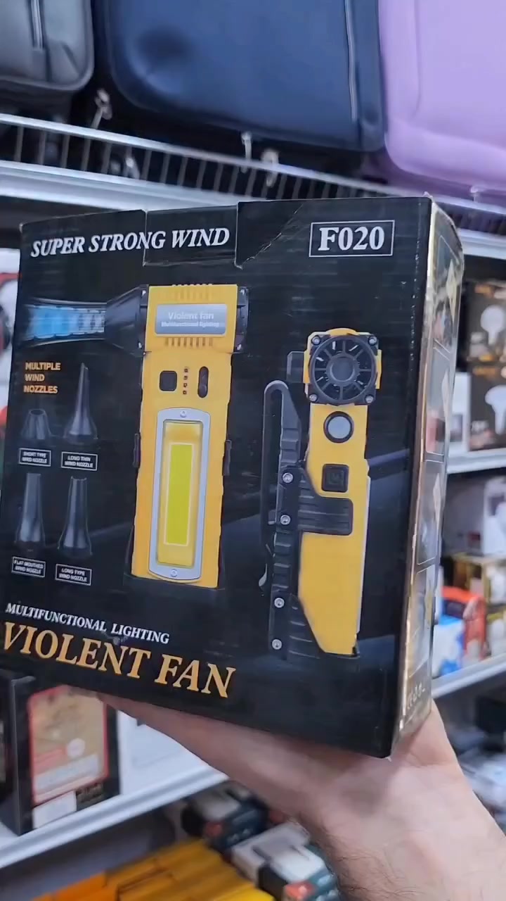 🔥 جهاز الطوارئ المتعدد الوظائف F020
المصباح + المروحة القوية + أدوات السلامة في جهاز واحد!
إذا كنت من محبي السفر، التخييم، الصيد، أو حتى الاستخدام داخل السيارة والبيت فهذا الجهاز راح يكون رفيقك المثالي في كل الأوقات.
💡 مميزات الجهاز:
🔦 إضاءة قوية متعددة الاستخدام
يحتوي على مصباح LED أمامي قوي بالإضافة إلى لوح إضاءة COB كبير يعطي إنارة واسعة ومثالية في الظلام.
💨 مروحة قوية (Super Strong Wind)
مروحة قوية مدمجة تعطي تدفق هواء قوي ومفيد في الأماكن الحارة أو أثناء العمل أو التخييم.
⚙️ تحكم بالسرعة بدون مراحل
يمكنك التحكم بسرعة المروحة بسهولة حسب الحاجة.
🔋 بطارية ليثيوم قابلة للشحن
بطارية داخلية قوية تدوم لساعات من الاستخدام المتواصل.
🔌 شحن سريع عبر منفذ Type-C
إمكانية شحن الجهاز بسهولة باستخدام كابل Type-C مثل شواحن الهواتف الحديثة.
🚨 ضوء تحذيري أحمر COB
مفيد لحالات الطوارئ أو عند تعطل السيارة ليلاً.
🧲 مغناطيس قوي للتثبيت
يمكن تثبيت الجهاز على الأسطح المعدنية مثل السيارة أو الحديد للعمل بدون استخدام اليد.
✂️ أداة قطع حزام الأمان
ميزة أمان مدمجة مفيدة في حالات الطوارئ داخل السيارة.
📌 تصميم عملي قابل للحمل
مقبض مريح مع مشبك للتثبيت على الحزام أو الحقيبة.
📊 مواصفات الجهاز:
• موديل: F020
• مروحة هواء قوية
• إضاءة LED أمامية
• إضاءة COB جانبية قوية
• ضوء تحذير أحمر
• بطارية ليثيوم قابلة لإعادة الشحن
• منفذ شحن Type-C
• تحكم تدريجي بسرعة المروحة
• مغناطيس خلفي للتثبيت
• أداة قطع حزام الأمان
• تصميم متين مناسب للاستخدام الخارجي
✅ مناسب لـ:
السفر ✈️
التخييم 🏕️
السيارة 🚗
الصيانة 🔧
انقطاع الكهرباء ⚡
البيت والعمل
📩 للاستفسار أو الحجز راسلنا على الخاص الآن
الكمية محدودة 🔥
📍 مكتب علي الفرزدق للموبايل والحاسبات
✔️ كفالة على الأجهزة
✔️ فحص وتجربة قبل الاستلام
✔️ أفضل الأسعار
✔️ توصيل إلى جميع المحافظات


**إذا كنت صاحب هذا الإعلان وتريد حذفه لأي سبب، رجاءا أرسل رسالة إلى الدعم الفني**