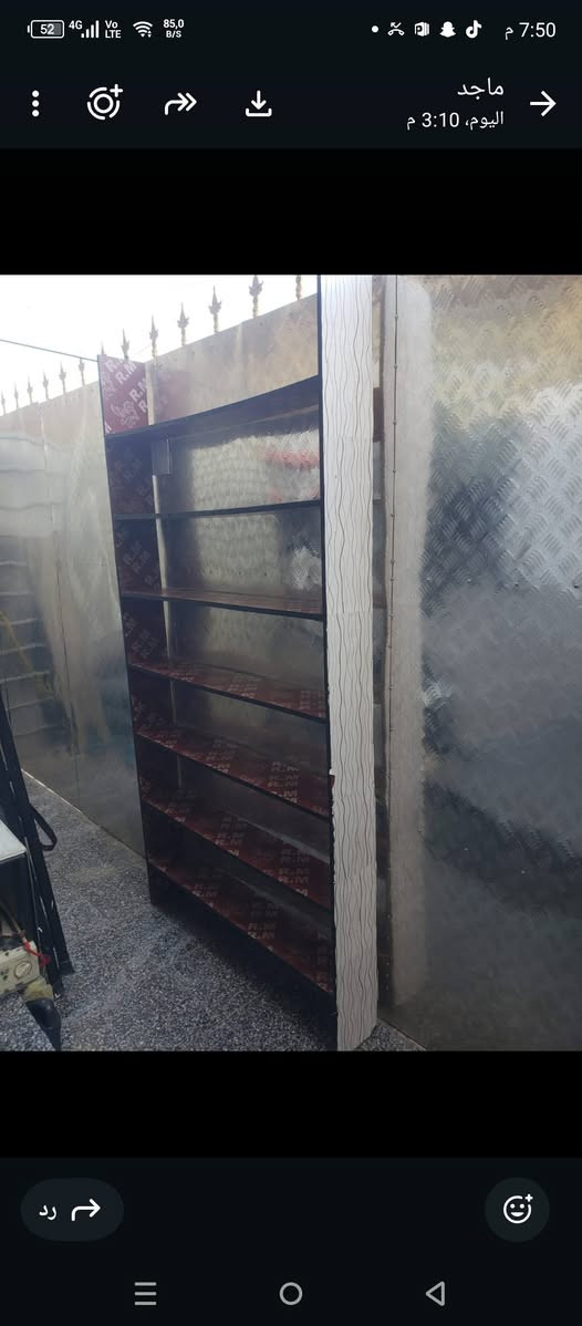 رفوف 3 قطع طول 240 / العرض 125 سعر الوحده 60 الف وبيهه مجال ***********

