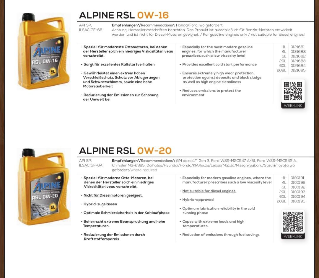 مميزات زيوت ALPINE
1-زيوت ألمانية تصنيعية مدعمة بالإضافات عالية الجودة خدمة من (6.000) الي (10.000) كيلومتر  حقيقي في الاجواء العراقيه
2-تحافظ على محرك السيارة من التاكل  .
3-يعمل على غسيل و تنظيف المحرك من جميع الترسبات و الأوساخ و الشوائب 
4-لزوجة عالية جداً .
5-بداية دوران محرك ممتازة .
6-يقلل من عادم السيارة و يمنع تراكم الشوائب .
7-يقلل من استهلاك الوقود .
8-يعيد بناء البلاستيكات المسامية و السدادات المطاطية .
9- يمنع تخفيف زيت المحرك و يحل الوحل الأسود .}
10- مفيد جداَ من الناحية العملية و الاقتصادية للشركات و المؤسسات و الإفراد .
11- يستخدم لمحركات البنزين و الديزل

العنوان📌:-
بغداد/البلديات 
للاستفسار الاتصال على الرقم (***********)
