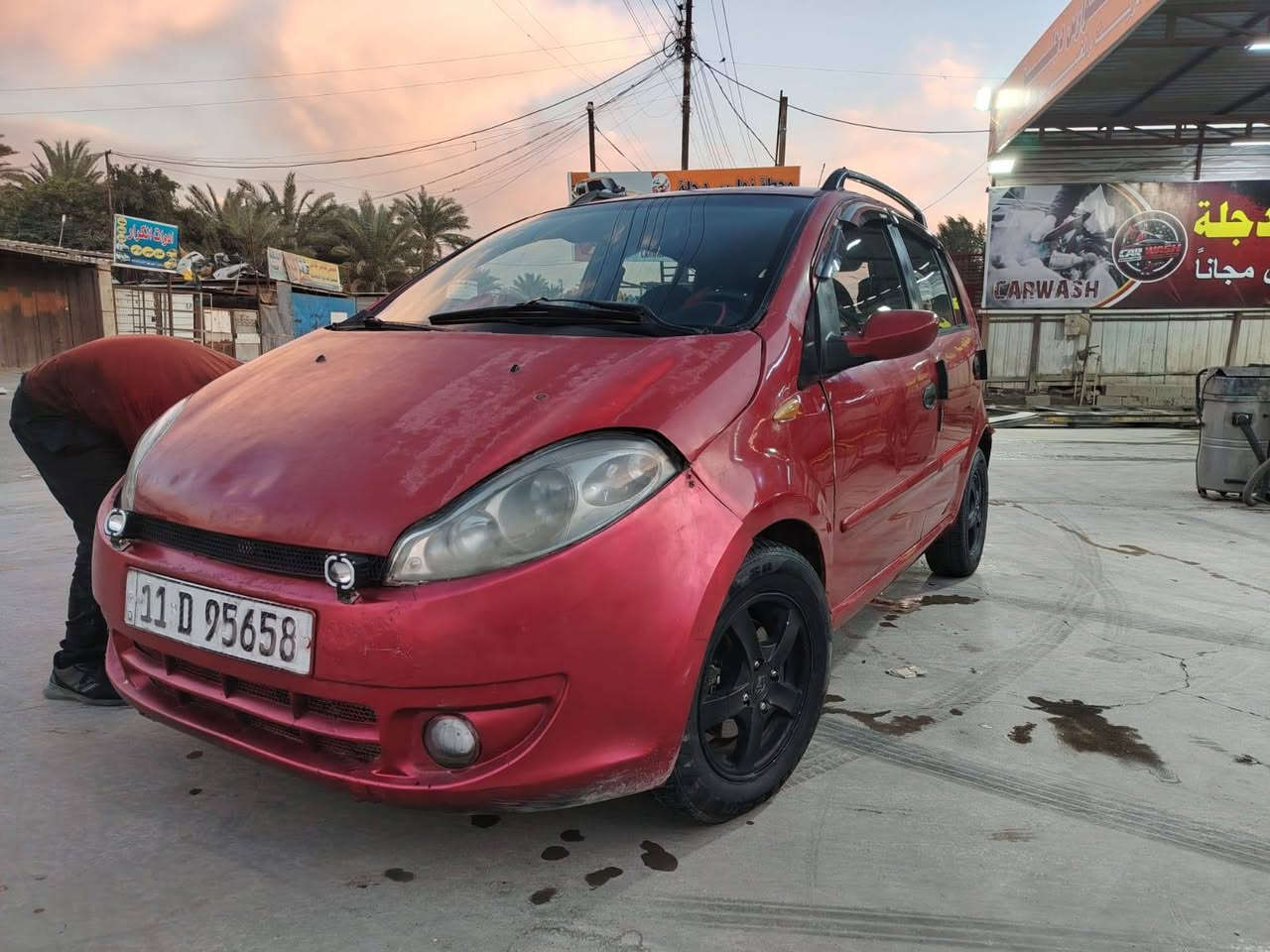 السلام عليكم للبيع او مراوس شيري اي وان مديل١٢ كير اتماتيك محرك مكفول توة مجفت تخم تاير وباتري جديد تبريد يشتغل شاشة رقم الدولي الجديد بغداد وسنوية جديدة  السيارة زينة السعر مناسب ٢٧قفل مو تخابرني اتكلي ٢٥ قفل ٢٧ تحويل نفس ***********
