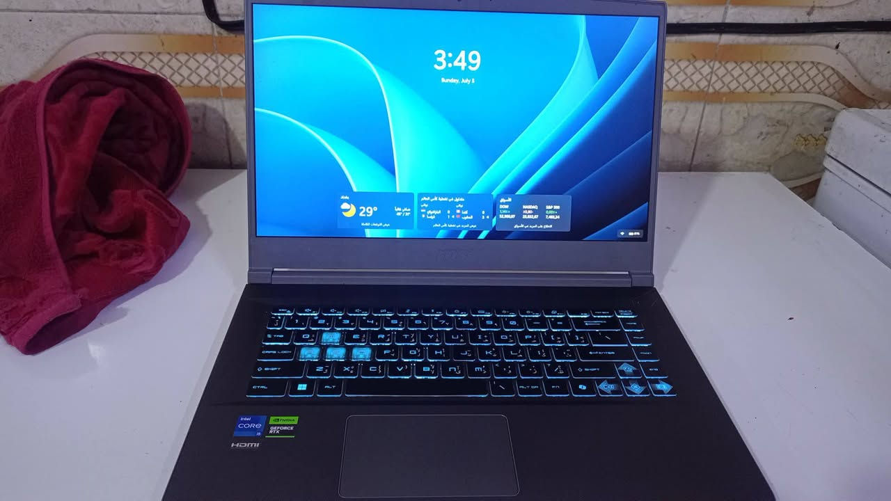 للبيع
MSI-THIN 15
CORE I5 13420H
16G
512ssd
4G RTX3050
15.6" 144HZ
GRAY SP
Win11
جاهز ستخدام 5 الباكيت وياه 
اي ستفسار على الخاص


**إذا كنت صاحب هذا الإعلان وتريد حذفه لأي سبب، رجاءا أرسل رسالة إلى الدعم الفني**