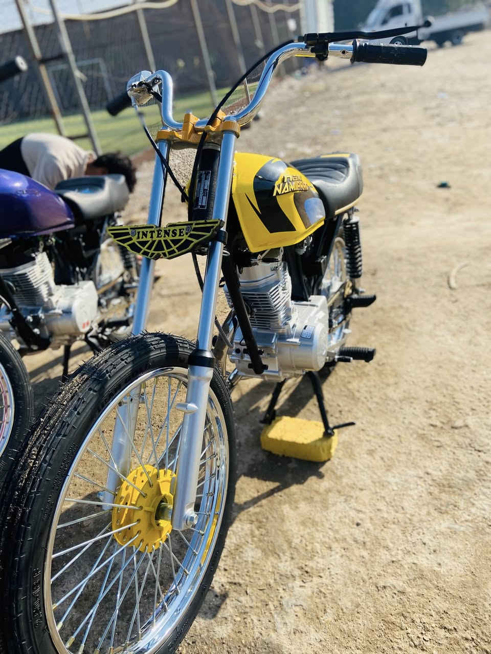 سلام عليكم دراجه موديل ٢٥صالهً١٥يوم من معمره اول تبديله دهن مكاني القاسمً ***********
