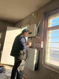 الربيعة تل سمير • منظومة طاقة شمسية • انفيرتر 6 كيلو