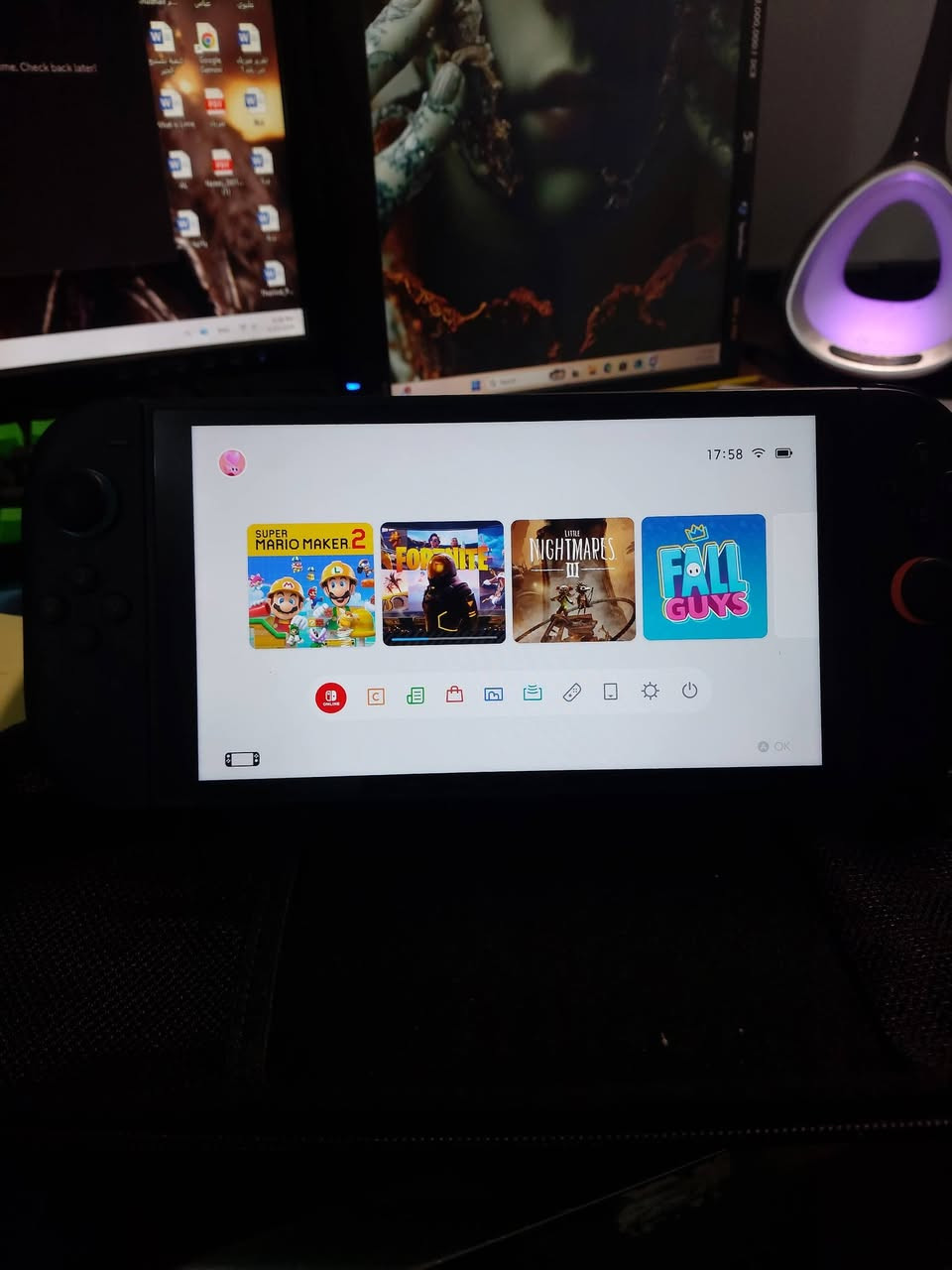 السلام عليكم نيتندو سويج 2 للبيع استخدام قليللل جداا نضافة 1000% مع رام اصلي مخصص للسويج من سامسونج ٢٥٦ كيكا ولعبة ماريو ميكر 2 وشاحن الاصلي وحقيبة بدون كارتونة وبدون دوك فقط الملحقات الي ذكرتهن مكاني بغداد
السعر 500 الف قفل 
رقمي : ***********
