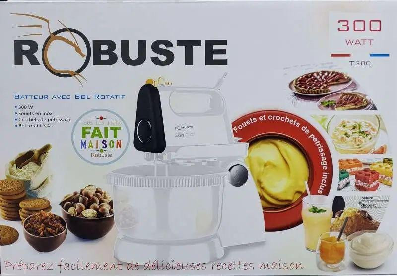 Voltage : 220V-230V / 50Hz-60Hz
Puissance effective : 300W
Fonction turbo : Oui
Vitesses : 05Bol rotatif : Oui
Fouets : Oui
Crochets à pétrir : Oui
Matériau du corps du produit :  ABS
Fouets/Crochets à pétrir : Acier inoxydable فكيرينة, الجزائر


**إذا كنت صاحب هذا الإعلان وتريد حذفه لأي سبب، رجاءا أرسل رسالة إلى الدعم الفني**