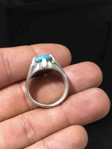 فيروزي نيشابوري صياغه يدويه ثقيله قياس الخاتم 23 التواصل خاص او ***********
