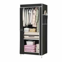 خزانة قماشية • هيكل معدني • أبعاد 146×56×44 سم