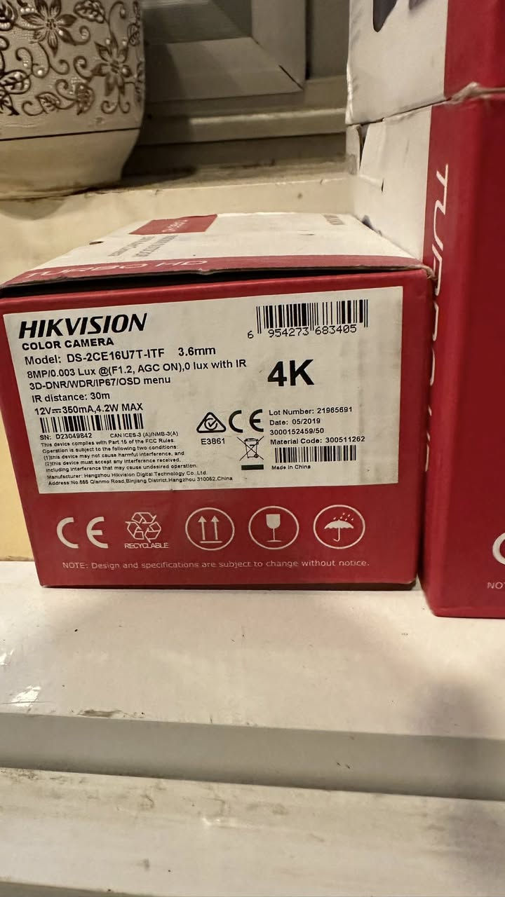 كامرات ٨ ميكا 4k انلوك خارجي هايكفجن اصلي 
٢ حجم كبير 
و وحدة حديد صغيره 
جديد غير مستخدم 
سعر القطعه ٥٠ الف


**إذا كنت صاحب هذا الإعلان وتريد حذفه لأي سبب، رجاءا أرسل رسالة إلى الدعم الفني**