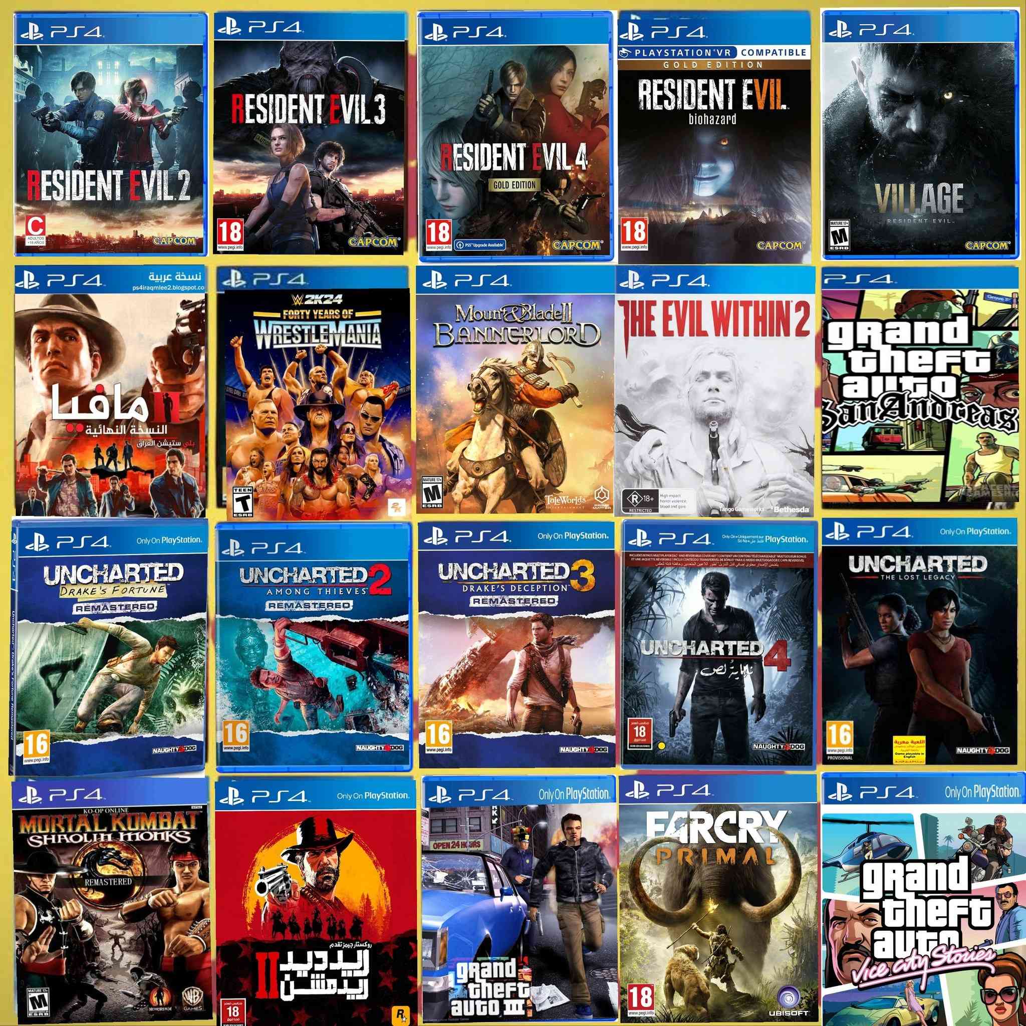 متابعينا الأعزاء الغوالي 
العاب بلي ٤ مهكر  
تنزيل اي لعبة ب ٣ لاف دينار فقط 
ويوجد تنزيل العاب حسب الطلب 

العنوان/ صلاح الدين _ مجمع الدور السكني _ سوق الثاني 
مكتب خبير الالعاب   *********** 📱  خط شغال مع واتساب
Kaptain Basit  مكتب خبير الالعاب الالكترونية
