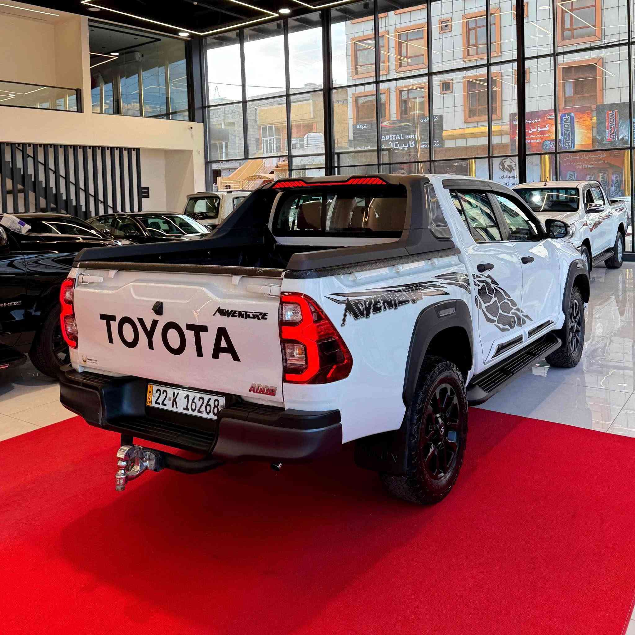 🛎 🔱السلام عليكم 🔱🛎
للبيع سيارة تويوتا هايلوكس
TOYOTA HILUX 
وكالة شركة جيهان (تويوتا عراق)
موديل 2018
محدث كامل ادفنجر 2024
كير عادي
فور ويل 4X4
ماشي276000 كيلو متر
ويل كب 18 انج ادفنجر
طخم تايرات بي اف كودرج اصلي
لايت و بك لايت ليد و زنون
كشافات ليد
شاشة كبيرة اندويد
كاميرا خلفي
داخل احمر
مودات قيادة
مانع انزلاق
جامة خلفي سلايد
مطريات بيلادي
سيارة مكفول كفالة كلشي بشرط بدون ضرر و  صبغ بس مكانين بيه تعديل بارد و باقي كير و محرك و كهربائي كلة بشرط
سيارة رقم اربيل و تحويل ثاني يوم و سنوية ماصاقتة
سعرها 23800$
مكان اربيل معرض تانك موتورز
☎️***********
☎️*********** أربيل, العراق
