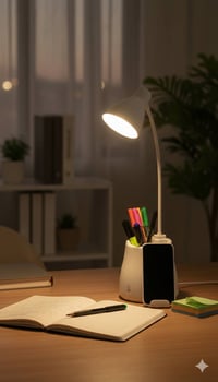 مكتب مرتب • إضاءة مثالية • مكتبة السعد2