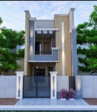 (قيد الإنشاء)!  بيت للبيع مساحة 100م الموقع الزراعي الخطيب شارع الغاز ...