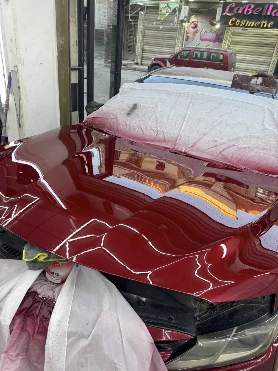 عيدكم مبارك
صبغ بنيد تيوتاكامري 
كود اللون 3T3 تطبيق وخلط اللون يمي بالدكسون
تطابق مليون بلميه 
عنواني شارع مستشفى الدوره الاهليه 
***********
