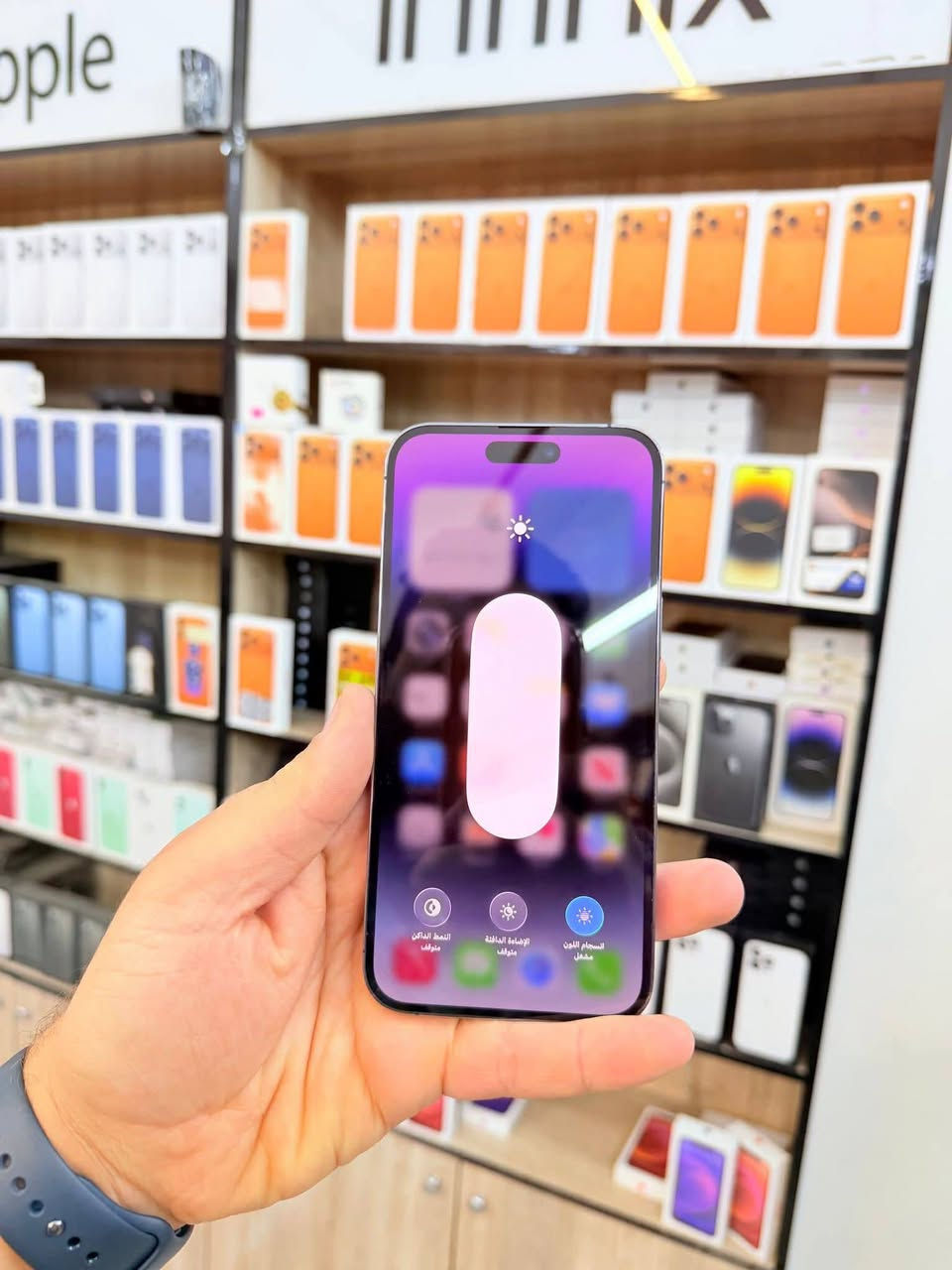 14 برو ماكس
بل عافيه عل يلحك اول واحد ❤
بسعر 425 الف فقط
الجهاز كله مكفول فقط الضهر مبدل ليزر
شرق اوسط ماستر عربي
ذاكره 256 بطاريه 87
   كرت ضمان ويل جهاز سنه كامله 
كارتونته شاحنته ويا 
يرهم مراوس وفرق او بيع 425 
نضافت جهاز 95 
توصيل موجود 
حجز واتساب ***********
