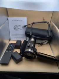 كامرة تصوير هاند كام محمولة دقة FHD 1080 جديدة  مع بطاريات ٢ ورمونت قط...