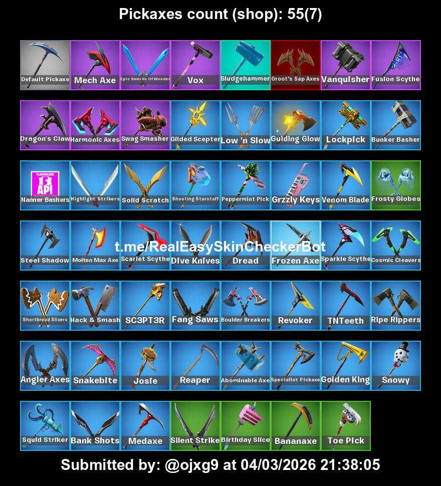 حساب فورت نايت للبيع 
بي نوادر 
مربوط اكس بوكس 
يتغير كلشي 
السعر 25 الف 
ماستر او زين كاش


**إذا كنت صاحب هذا الإعلان وتريد حذفه لأي سبب، رجاءا أرسل رسالة إلى الدعم الفني**