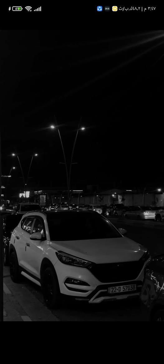 بسم الله الرحمن الرحيم
توكسن موديل 2017 وارد كندي.
السيارة فول الفول عدا البصمة 
بانوراما
اشاير بل مري 
ثلاث وضعيات قيادة
كشنات جلد+تدفئة
تدفئة بل ستيرة 
تحكمات ستيرن وباقي المواصفات معروفة 
محرك 2000GDi
ماشية 144
السيارة نضيفة وباسمي وتعبان عليها شرط التحويل رقم اربيل 
مكاني موصل
ضررها صفحة صبغ+نص بوند 155 وبيها مجال تعال وماقصر معاك ان شاء الله.
*********** بارق الجبوري
