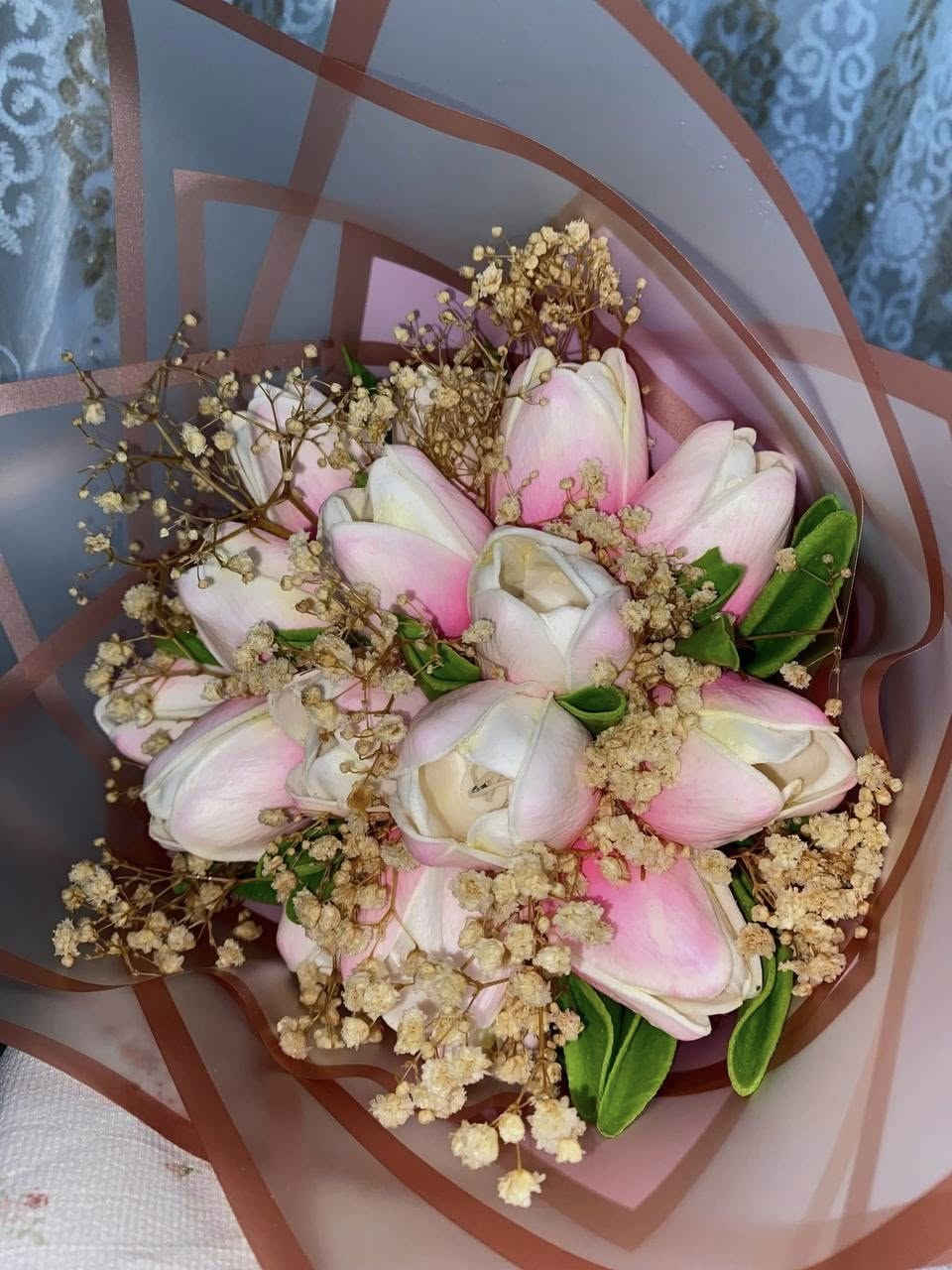 بوكيه ورد التوليب ❤️✨
شغلي حسب الطلب 
#بوكيه_ورد


**إذا كنت صاحب هذا الإعلان وتريد حذفه لأي سبب، رجاءا أرسل رسالة إلى الدعم الفني**