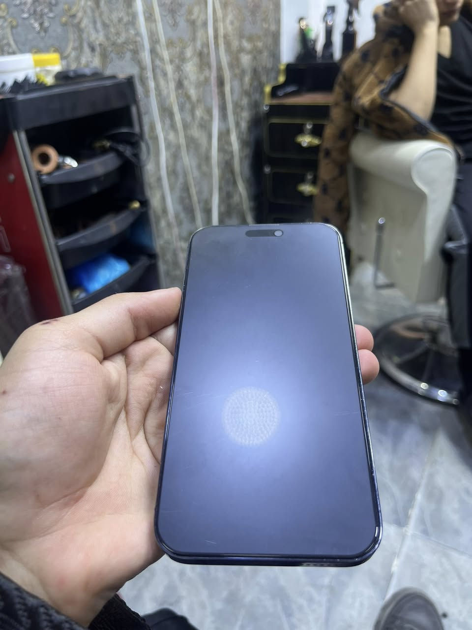 سلام عليكم حبايب جهاز ايفون 14 برو ماكس للبيع 🔥💵
الون بنفسجي 💜💜

ذاكره 256💽

بطاريه 83🔋

شرق اوسط 🌎

كامل ملحقات 🆕

الجهاز فول فول نضافه 🔧❌

 السعر 875💸

بي مجال قليل 🖇️

مكان فلوجه حي العسكري 📍

رقمي *********** بي واتس 📞
