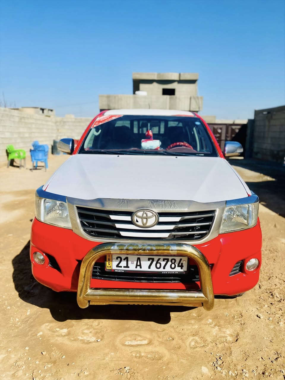 هلوكس 2012شرط نضيف محرك بلادي مامفتوح كير اكسن تخم تاير صدر كهربائيات كلها جديد سنويه 29 هزه جديده تحويل مباشر المكان صلاح الدين العلم استفسار على ***********
