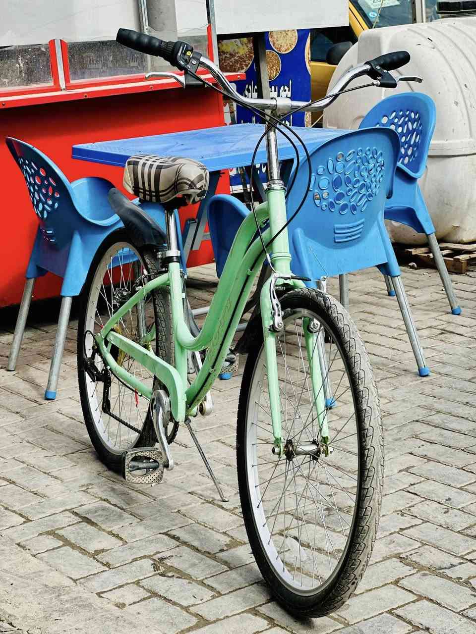 #للبيع    بايسكل ياباني باله  
  
                 نظافته 99‎%‎

السعر على الخاص 

مكاني بياع الشرطه الخامسه قرب عمارة شيلان


**إذا كنت صاحب هذا الإعلان وتريد حذفه لأي سبب، رجاءا أرسل رسالة إلى الدعم الفني**