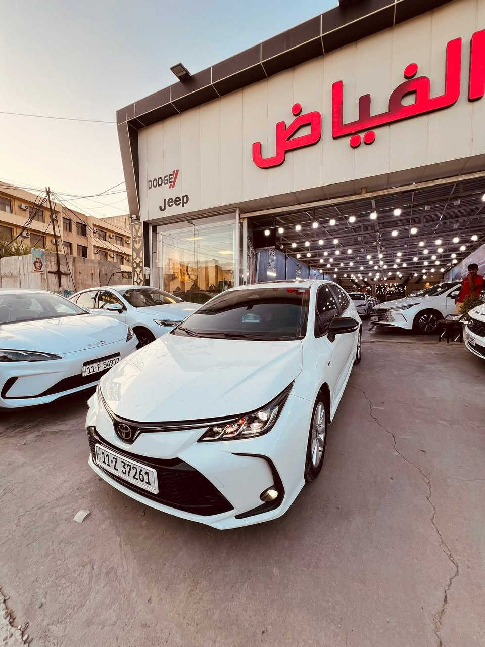 كورلا 2024
شكل الخليجي
بيها طخه بدعاميه الخلفيه  ورجعت على وجه الحوض الخلفي كما موضح بالصور
سياره فول بدون كرسي كهرباء

ماشي 1000km
الكريعات شارع الوقف السني 
شركه سامر الفياض
للاستفسار
***********
