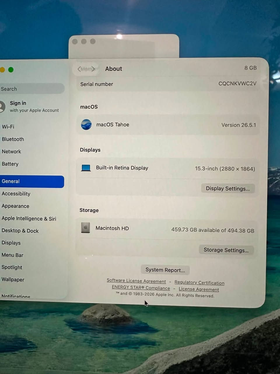 مرحبا عندي Mac Book Air m3
m3
15 inch 
8 GB 
512 SSD 
البطارية 100
مشحونة 7مرات فقط 
اللابتوب نظيف جداً استخدام قليل مع كامل ملحقاته 
السعر مليون و٥٠٠


**إذا كنت صاحب هذا الإعلان وتريد حذفه لأي سبب، رجاءا أرسل رسالة إلى الدعم الفني**
