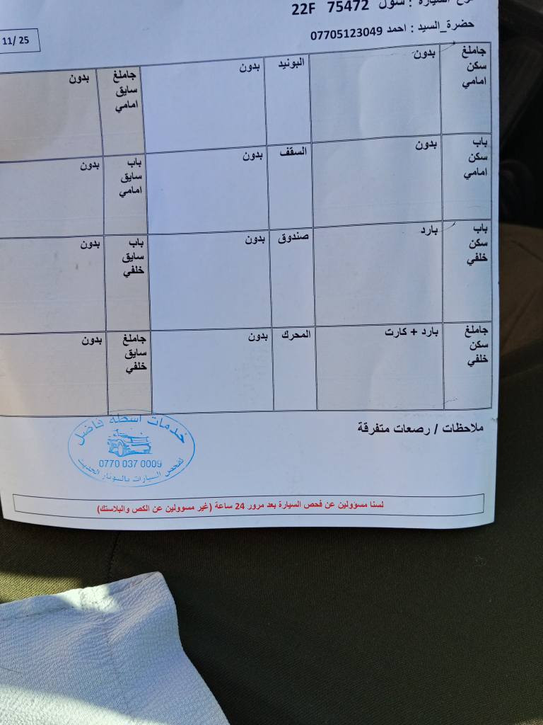 كيا صول مديل 2020رقم اربيل محرك دوش 20بدون ضرر مواصفات sبس المحرك اشويه ينقص دهن بدون صوت ماشي 140كيلو السونار موجود ويا الصور مكان كركوك قادسيه شرط التحويل سعر 126ورقه مجال قليل للاستفسار *********** كركوك, العراق
