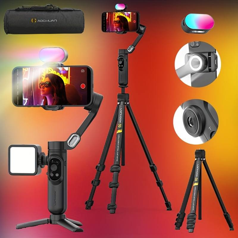 مانع اهتزاز (Gimbal) تصوير سينمائي بدون رجفة
إضاءة RGB مغناطيسية تتركب وتتحكم بألوانها بسهولة
ستاند Tripod طويل ثابت وقوي للتصوير من بعيد
بطارية قوية تدوم وياك ساعات 
حقيبة أصلية تحميه وتسهل نقله وين ما تروح .. مزاد إخوان وين ميوصل بالعافية


**إذا كنت صاحب هذا الإعلان وتريد حذفه لأي سبب، رجاءا أرسل رسالة إلى الدعم الفني**