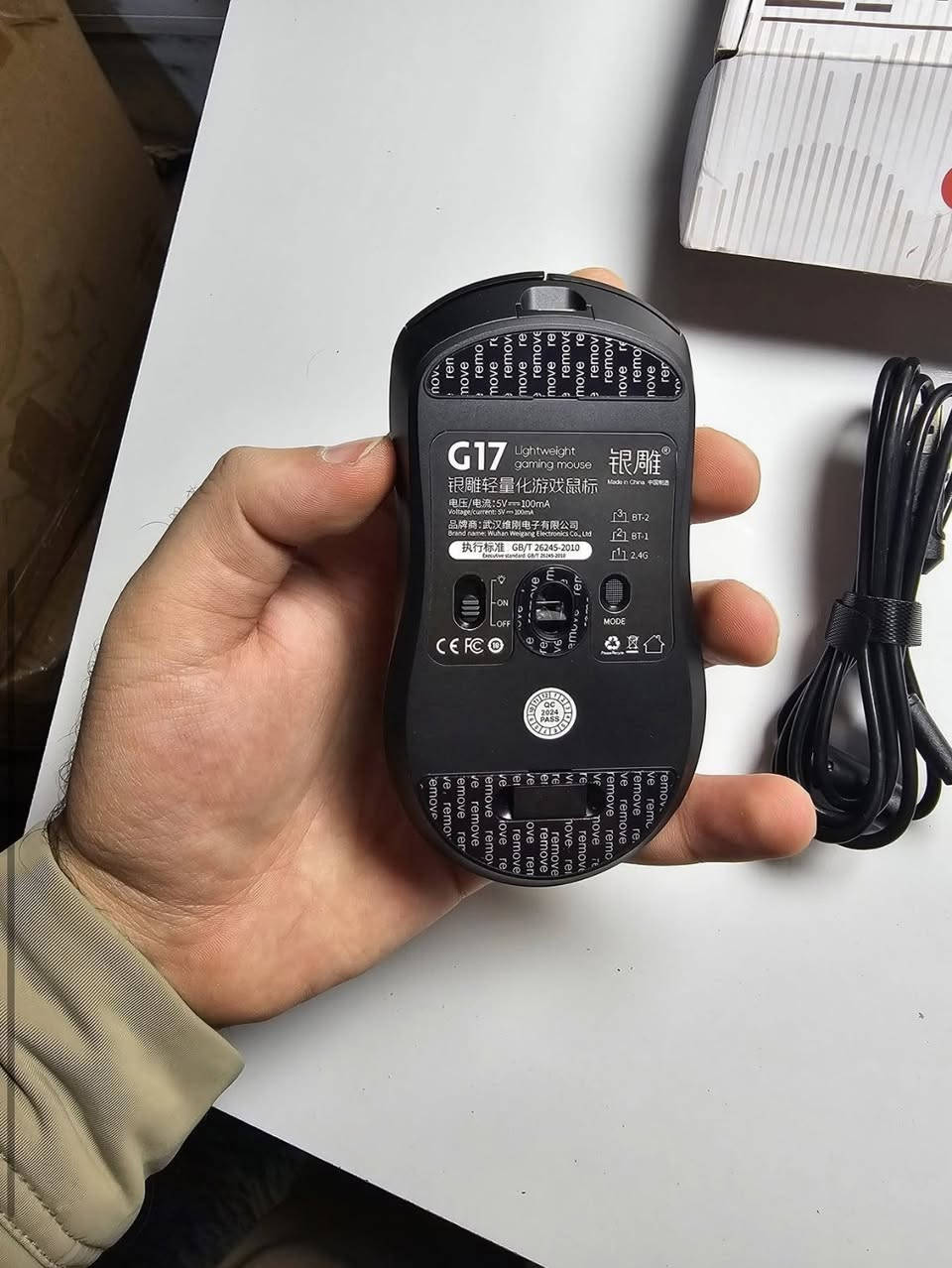 سلام وعليكم
ماوس من شركه yindiao  
ثلاث طرق ربط وايرليس عن طريق الدنكل واير بلوتوث 
مواصفات الماوس 12000 dpi 
1000 هرتز وزن الماوس خفيف 
السعر مناسب جدا ٢٠ الف مع التوصيل


**إذا كنت صاحب هذا الإعلان وتريد حذفه لأي سبب، رجاءا أرسل رسالة إلى الدعم الفني**