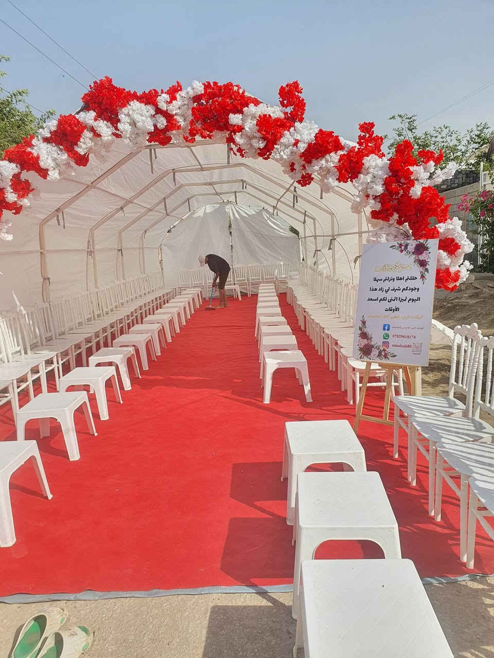 🤍💍… كوشات منزلية متوفرة للاجار داخل بابل #عقد_قران #حفلات #حنة #كوشات #خيمه المشيه #كراسي شيفاري #جنط العروسه #برنص المهر #وثيقه العقد #مصوره لتصوير احلى الذكريات بجوده عاليه واحترافيه للأستفسار واتساب ***********
