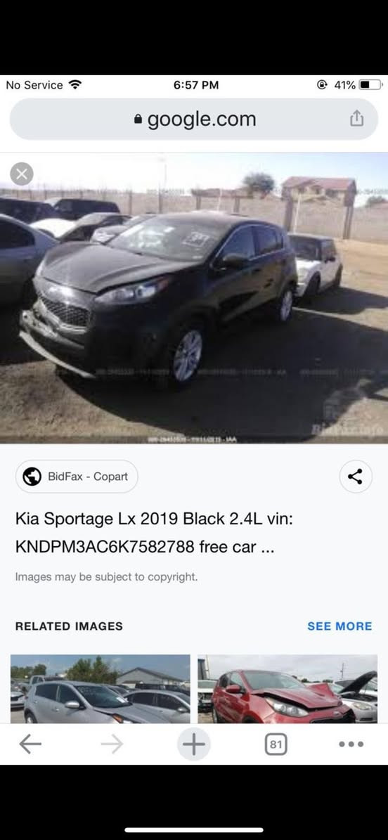 السلام عليكم  كيا سبورتج موديل 2019
بيها  بس بنيد مبدل فقط! مكفولة من الشخط 
مكينه 2400gbi ماشيه 57 الف موصفات عاديه مكان سياره بغداد شارع فلسطين شرط تحويل ثاني يوم ***********
