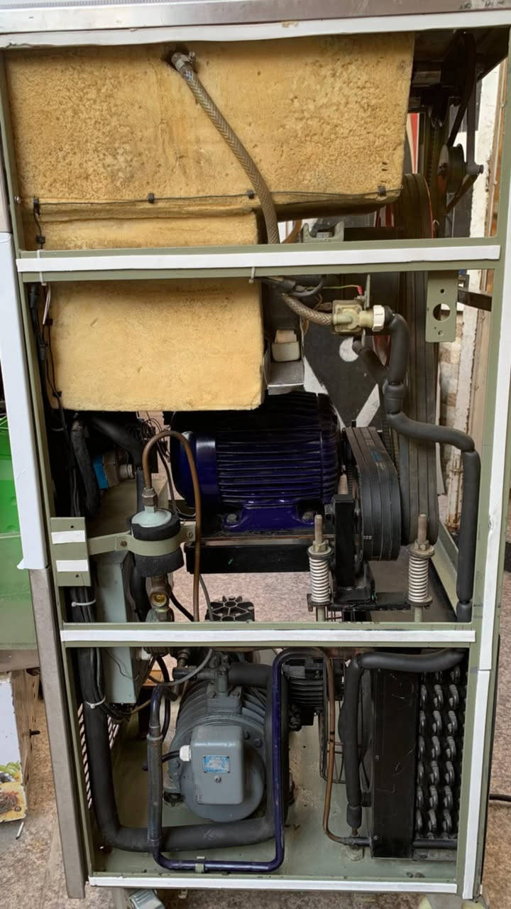 مكينه سوفت ايطالي كربجاني جامبو تبريد هواء بلادي ***********
