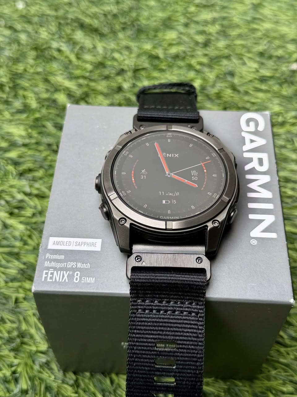 للحجز خاص آو واتساب ***********
⁨ 🔥 Garmin Fenix 8 Sapphire AMOLED Titanium 51mm – القمة في الساعات الذكية! 🔥
إذا كنت تبحث عن ساعة تجمع بين الأداء العالي + المتانة المطلقة + التصميم الفاخر… هذه هي الاختيار الأمثل 👇

🏆 أبرز المواصفات الرائعة:
✨ شاشة AMOLED عالية الوضوح 1.4″ بحماية زجاج Sapphire مقاوم للخدش — وضوح وتفاصيل مذهلة 🌟 
💪 هيكل تيتانيوم خفيف وقوي + أزرار مقاومة للماء حتى 10 ATM 🏊‍♂️ 
📍 GPS متعدد الترددات + SatIQ™ لتتبع موقع أدق في كل المغامرات 📡 
💓 مراقبة صحة كاملة: نبض القلب، تشبع الأكسجين، تتبع النوم، Training Readiness وأكثر 💥 
⚡ بطارية تدوم حتى 29 يوم في وضع الساعة + عمر أطول في أوضاع الرياضة ⏱️ 
🗺️ خرائط مدمجة وملاحة كاملة لجميع النشاطات 🚴‍♂️ 🏃‍♂️ 
📱 اتصالات ذكية: إشعارات، مكالمات، رسائل، Garmin Pay ودعم الموسيقى 🎶 
#ساعات_كارمن #ساعة_عسكرية #garmin #fenix8
