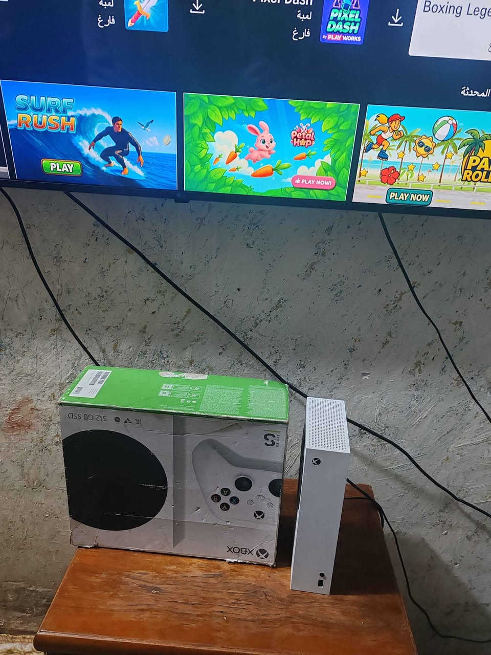 السلام عليكم شباب عندي إكس بوكس سيريس اس جديد ونضيف حيل ولا مفتوح ولا امصلح ولا داخل صيانة السعر ٣٠٠ مكاني بغداد شعلة وهذا رقمي *********** بغداد, العراق
