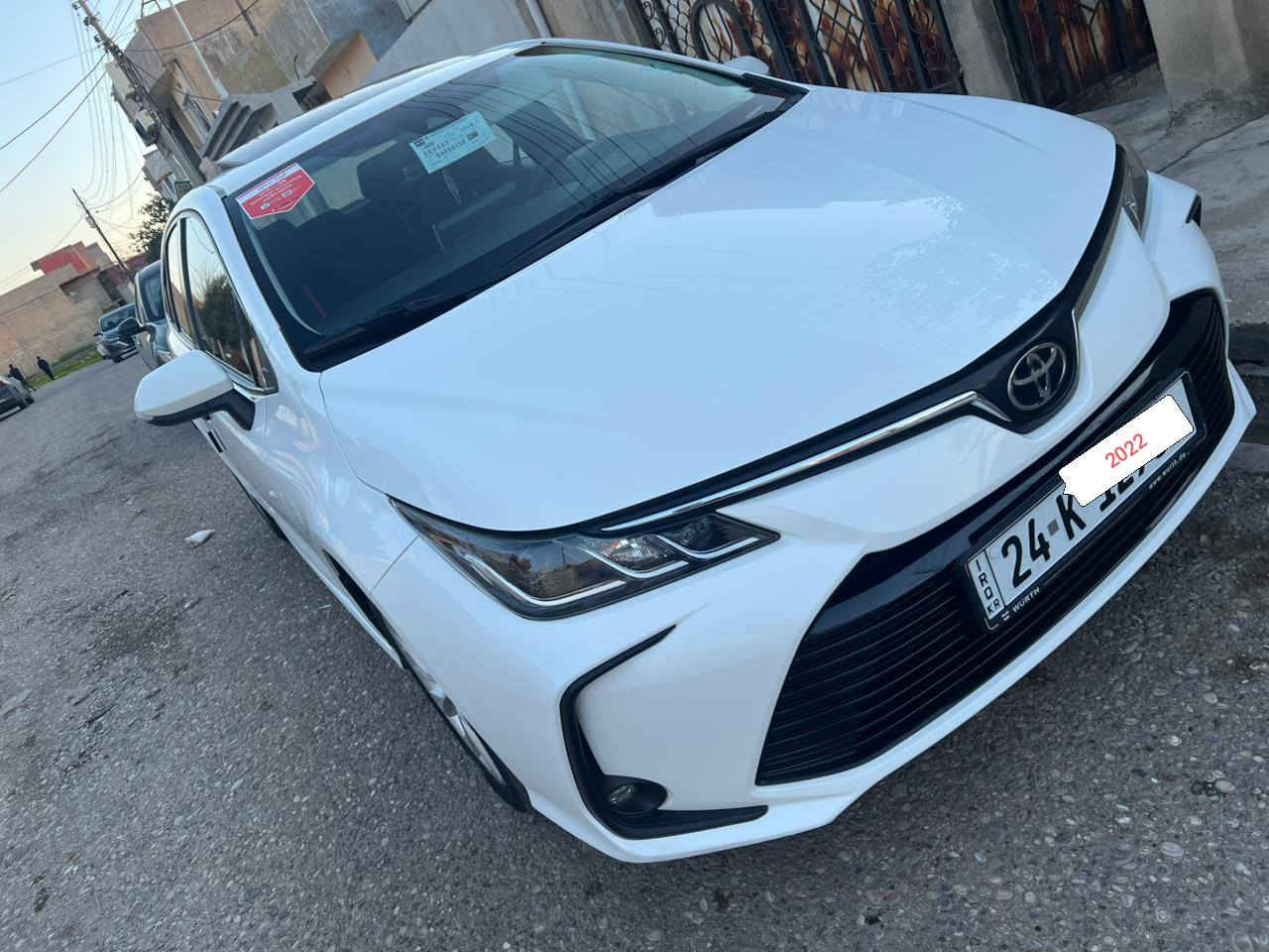 كرولا موديل 22   سياره فول مواصفات  بدون صبغ بدون تعديل مكان سيارة عقره تلفون *********** محرك 12 توربو سعر 138 ناسيه 76 كليو
