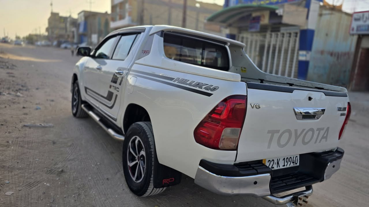 السلام عليكم
Toyota TRD 2019
4X4

للبيع
سيارة مكفولة كفالة عامة ما عدا صبغ بالهلالي مالت چاملخ الخلفي واصل للخطة

محرك وگير جديد كفالة
حدادية امامي خلفي مع دبلات كلة جديد كفالة
باتري جديد
سيارة جديدة وترايك وين ما يعجبك

رقم اربيل الجديد سنوية ما ساقطة
تحويل وكالة حاضر
سونار مرفق 

مكان النجف
السعر 275 وبيها مجال
*********** تواصل
