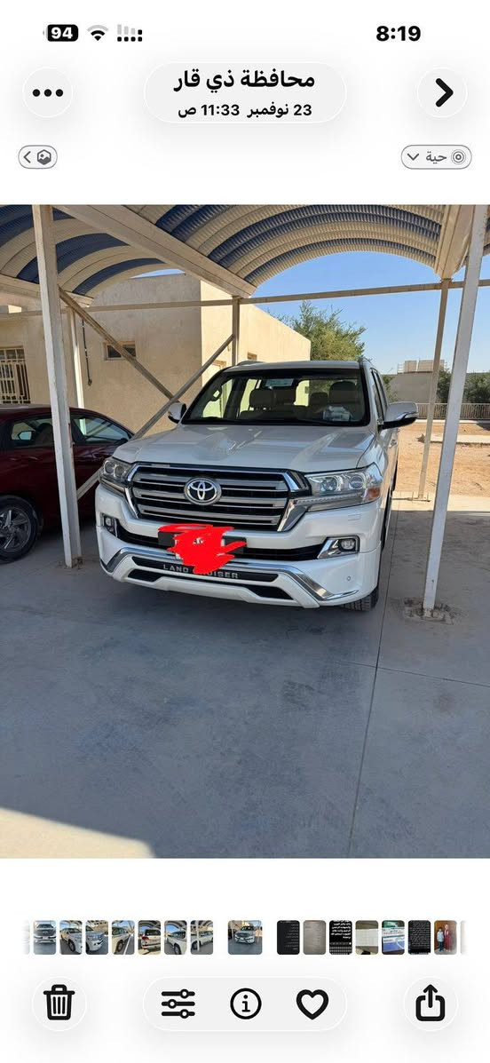 لاند كروزر ٢٠١٨ للبيع مكفوله من الضربة والصبغ والصدع ماشية ٧٠ الف كيلو المكان ذيقار الشطرة السعر ٥١٥ شدة و١٥ ورقه
+***********
مكلف بالنشر
