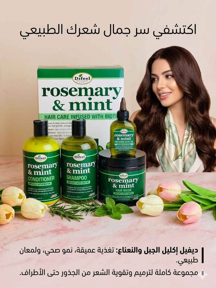 ✨ جمال شعرچ يبدأ بـ خطوة.. والنتيجة تجنن مثل ما تشوفين! 😍👇
من شعر متعب ومتقصف إلى شعر مفعم بالحيوية كثيف ولامع ينبض بالصحة كورس روزماري آند مينت المتكامل من Difeelالغني بالبيوتين يغذي بصيلات شعرچ من الجذور ويرجعله لمعانه الطبيعي اللي تحلمي بيه. 🌱✨
🎁 دللي شعرچ اليوم وعيشي الثقة!
💌 للحجز والاستفسار راسلينا على الخاص أو اتركي تعليق وسنصلكِ فوراً بغداد, العراق


**إذا كنت صاحب هذا الإعلان وتريد حذفه لأي سبب، رجاءا أرسل رسالة إلى الدعم الفني**